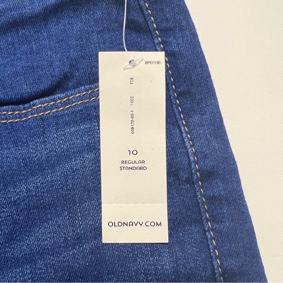 Old Navy Rockstar Mid Rise Super Skinny Jeans Medium Blue Denim NWT 10 - Picture 8 of 13